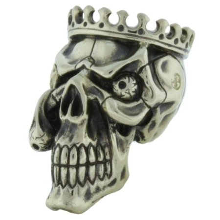 (image for) King Skull In Nickel Silver By Evgeniy Golosov