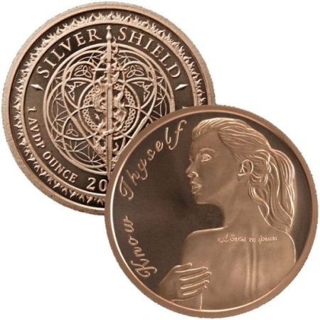 (image for) Know Thyself V2 #80 (2018 Silver Shield - Mini Mintage) 1 oz .999 Pure Copper Round