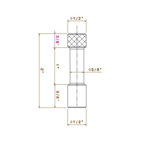 (image for) Knurled Vertical Posts [2 Pack]