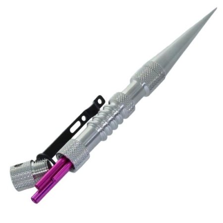 Knotters Tool II (Stainless Steel) w/ 3 Different Size Pink Lacing