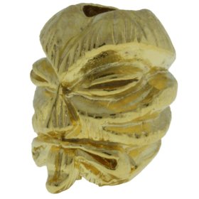 Kiko Tiki Bead in 18K Gold Plated Finish by Schmuckatelli Co.