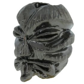 Kiko Tiki Bead in Hematite Finish by Schmuckatelli Co.