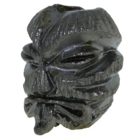 Kiko Tiki Bead in Hematite Matte Finish by Schmuckatelli Co.