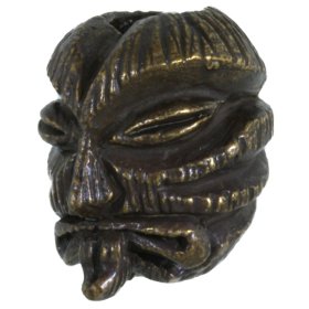Kiko Tiki Bead in Solid Oil Rubbed Bronze by Schmuckatelli Co.