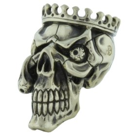 King Skull In Nickel Silver By Evgeniy Golosov
