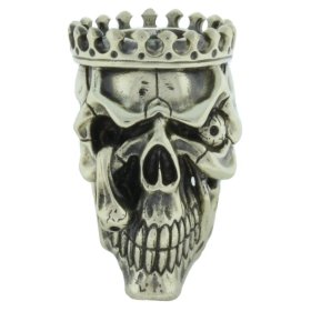 King Skull In Nickel Silver By Evgeniy Golosov