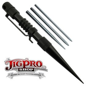 Knotters Tool II (Black) w/ 3 Different Size Stainless Steel Lacing Needles