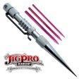 (image for) Knotters Tool II (Silver) w/ 3 Different Size Pink Lacing Needles