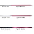 (image for) Knotters Tool II (Stainless Steel) w/ 3 Different Size Red Lacing Needles