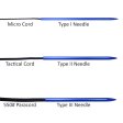 (image for) Knotters Tool II (Black) w/ 3 Different Size Blue Lacing Needles