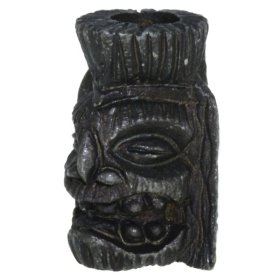 Ku Tiki Bead in Black Oxide Finish by Schmuckatelli Co.