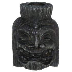 Ku Tiki Bead in Black Oxide Finish by Schmuckatelli Co.