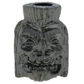 Ku Tiki Bead in Hematite Finish by Schmuckatelli Co.