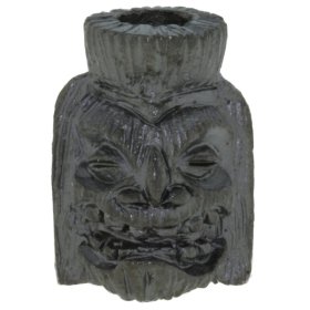 Ku Tiki Bead in Hematite Matte Finish by Schmuckatelli Co.