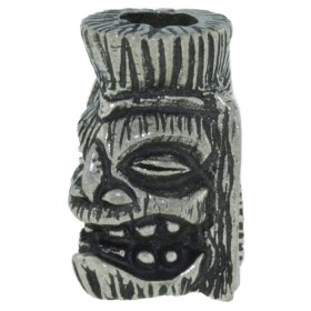 Ku Tiki Bead in Pewter by Schmuckatelli Co.