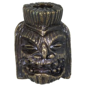 Ku Tiki Bead in Solid Oil Rubbed Bronze by Schmuckatelli Co.