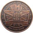(image for) Liberty Head (Osborne Mint) 1 oz .999 Pure Copper Round (Black Patina)
