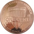 (image for) Lincoln Cent 2017P Design (Private Mint) 1oz .999 1 oz .999 Pure Copper Round