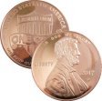 (image for) Lincoln Cent 2017P Design (Private Mint) 1oz .999 1 oz .999 Pure Copper Round