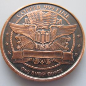 Lincoln Wheat Cent 1 oz .999 Pure Copper Round (Black Patina)