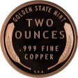 (image for) Lincoln Wheat Cent Design 2 oz .999 Pure Copper Round