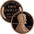 (image for) Lincoln Wheat Cent Design 2 oz .999 Pure Copper Round