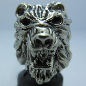 Roaring Lion in White Brass by Covenant Everyday Gear