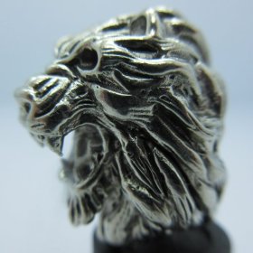 Roaring Lion in White Brass by Covenant Everyday Gear