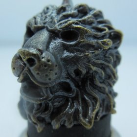 Majestic Lion in Brass With Black Patina by Covenant Everyday Gear