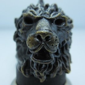 Majestic Lion in Brass With Black Patina by Covenant Everyday Gear