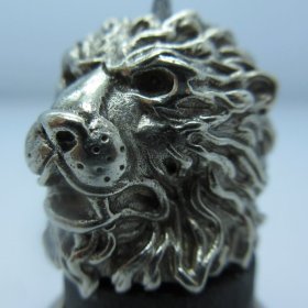 Majestic Lion in White Brass by Covenant Everyday Gear