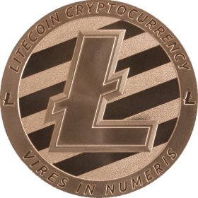 Litecoin - Cryptocurrency Series 1 oz .999 Pure Copper Round