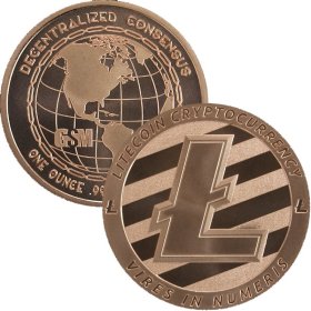 Litecoin - Cryptocurrency Series 1 oz .999 Pure Copper Round