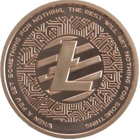 Litecoin #87 (2018 Silver Shield - Mini Mintage) 1 oz .999 Pure Copper Round