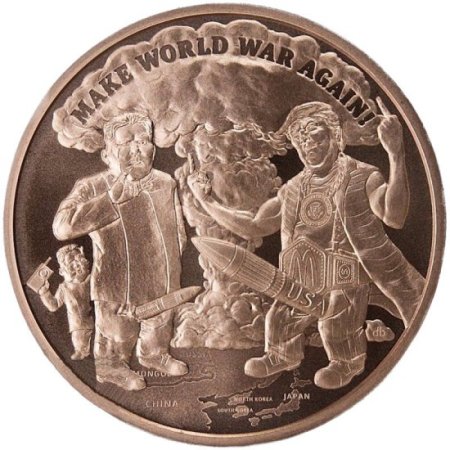 (image for) Make World War Again #59 (2018 Silver Shield Mini Mintage) 1 oz .999 Pure Copper Round