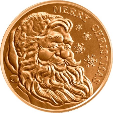 (image for) Merry Christmas Santa (2019) 1 oz .999 Pure Copper Round