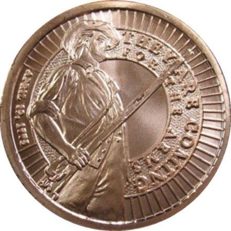 (image for) Militia "From My Cold Dead Hands" (AOCS) (2013) 1 oz .999 Pure Copper Round