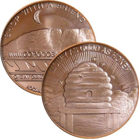 (image for) Money As Good As Honey (AOCS) (2012) 1 oz .999 Pure Copper Round