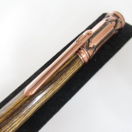 (image for) Montague Twist Pen in (Bocote) Antique Copper