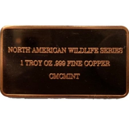 (image for) Moose (American Wildlife Set) 1 oz .999 Fine Copper Bar