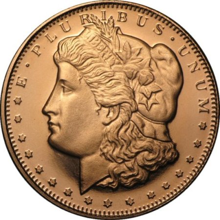(image for) Morgan Design 1/2 oz .999 Pure Copper Round