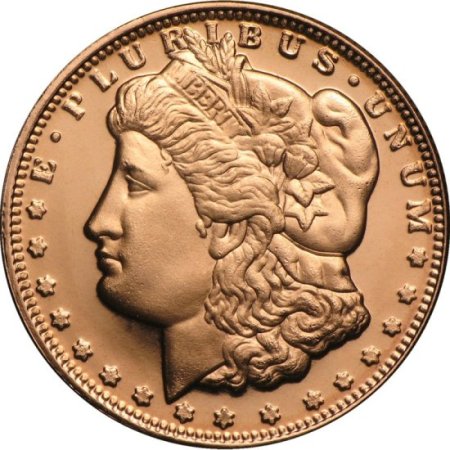 (image for) Morgan Design 1/4 oz .999 Pure Copper Round