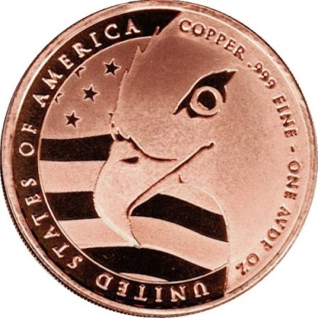 (image for) Morgan Dollar Design (QSB Mint) 1 oz .999 Pure Copper Round