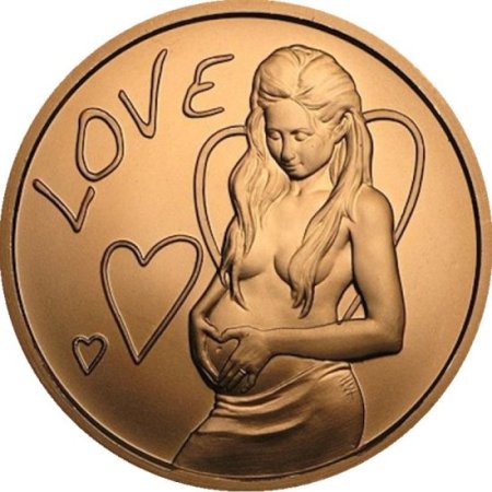 (image for) A Mothers Love 1 oz .999 Pure Copper Round (2016 Silver Shield)