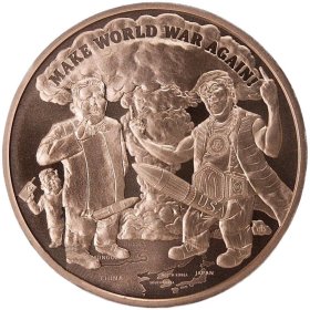 Make World War Again #59 (2018 Silver Shield Mini Mintage) 1 oz .999 Pure Copper Round