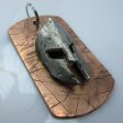 (image for) Spartan Helmet Dog Tag in Copper/Pewter by Marco Magallona