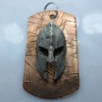 (image for) Spartan Helmet Dog Tag in Copper/Pewter by Marco Magallona