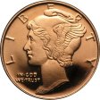 (image for) Mercury Design 1/4 oz .999 Pure Copper Round