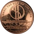 (image for) Merry Christmas - Tree - Root Of All Good (AOCS) 1 oz .999 Pure Copper Round