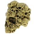 (image for) Mind Skull Bead in 18K Antique Gold Finish by Schmuckatelli Co.